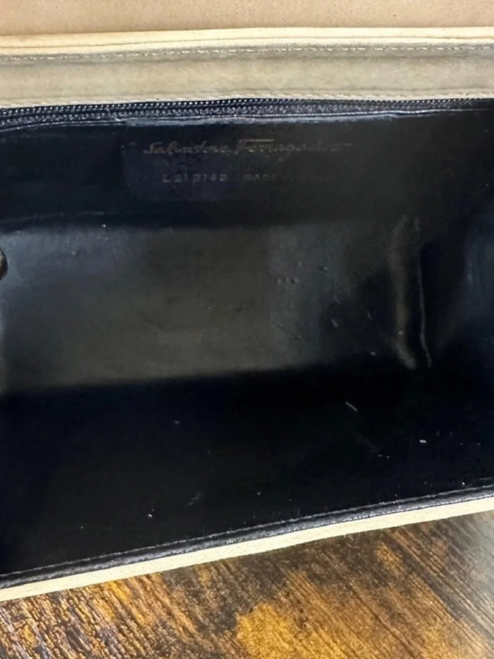 Ferragamo clutch handbag